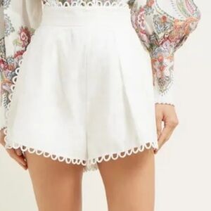 Zimmermann allia White Shorts